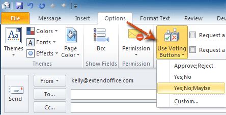 voting buttons in excel|Gathering Information with Outlook Voting Buttons.